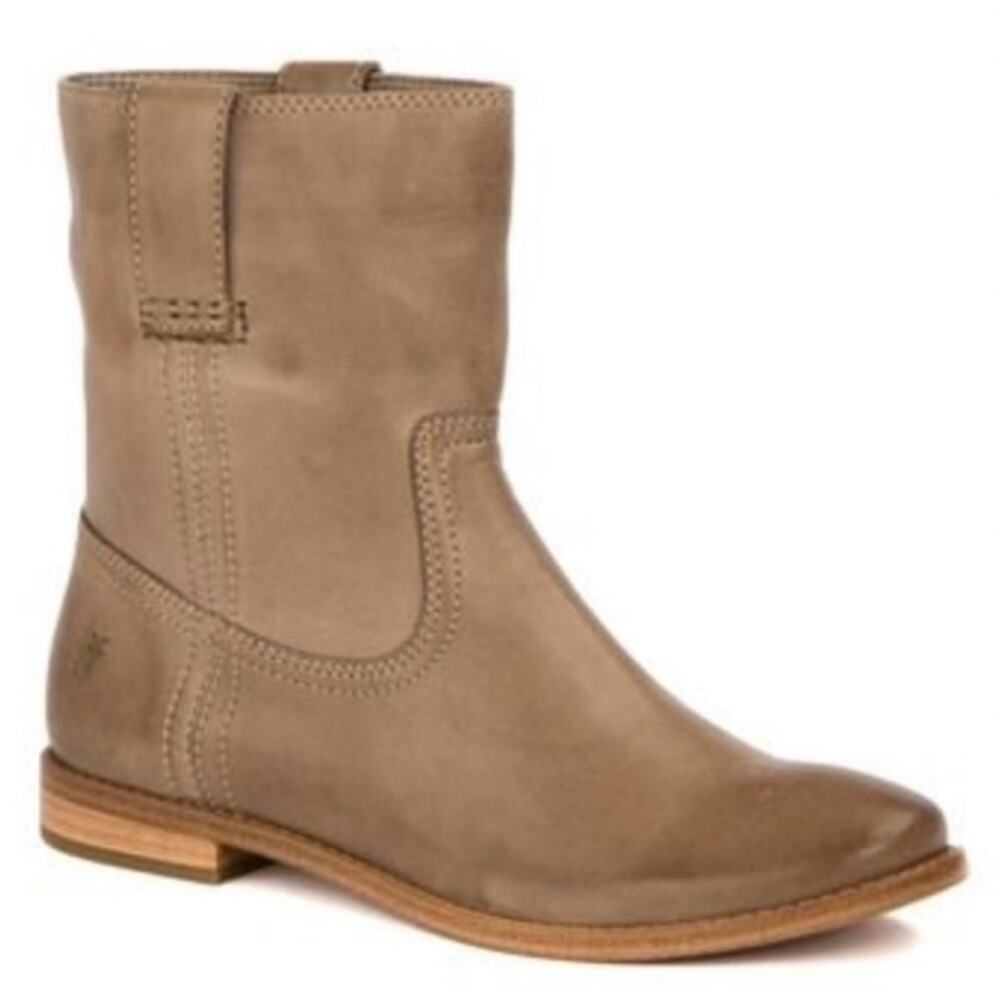 Frye anna shortie boots distressed tan sz‎ 9.5